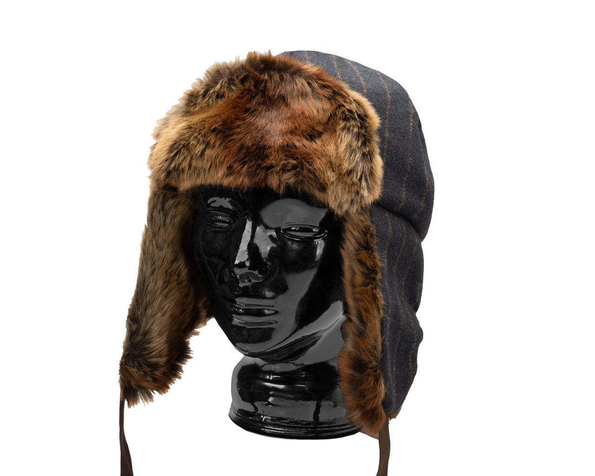 Premium Aviator Hat | Faux Fur & Wool
