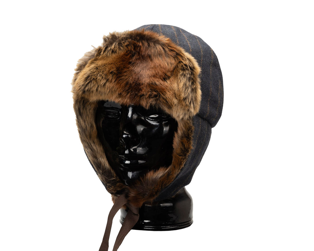 Premium Aviator Hat | Faux Fur & Wool