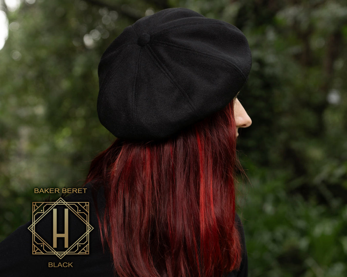 Baker Beret | Silk Finish Wool