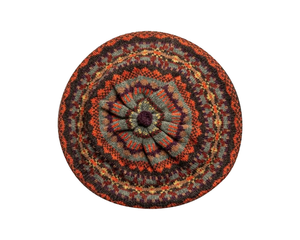 Alloa Beret | Braemar Oakley Fairisle