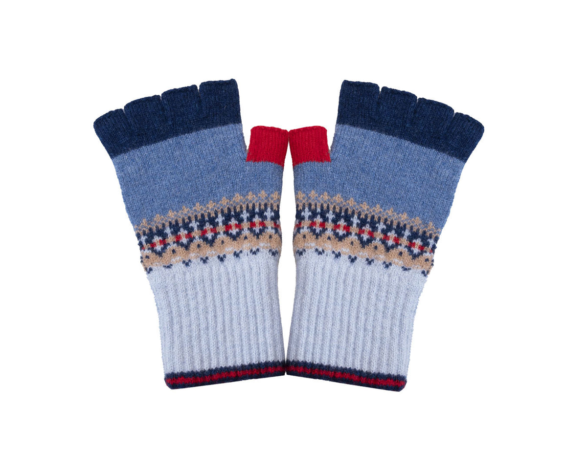 Alloa Fingerless Gloves | Classic Fairisle