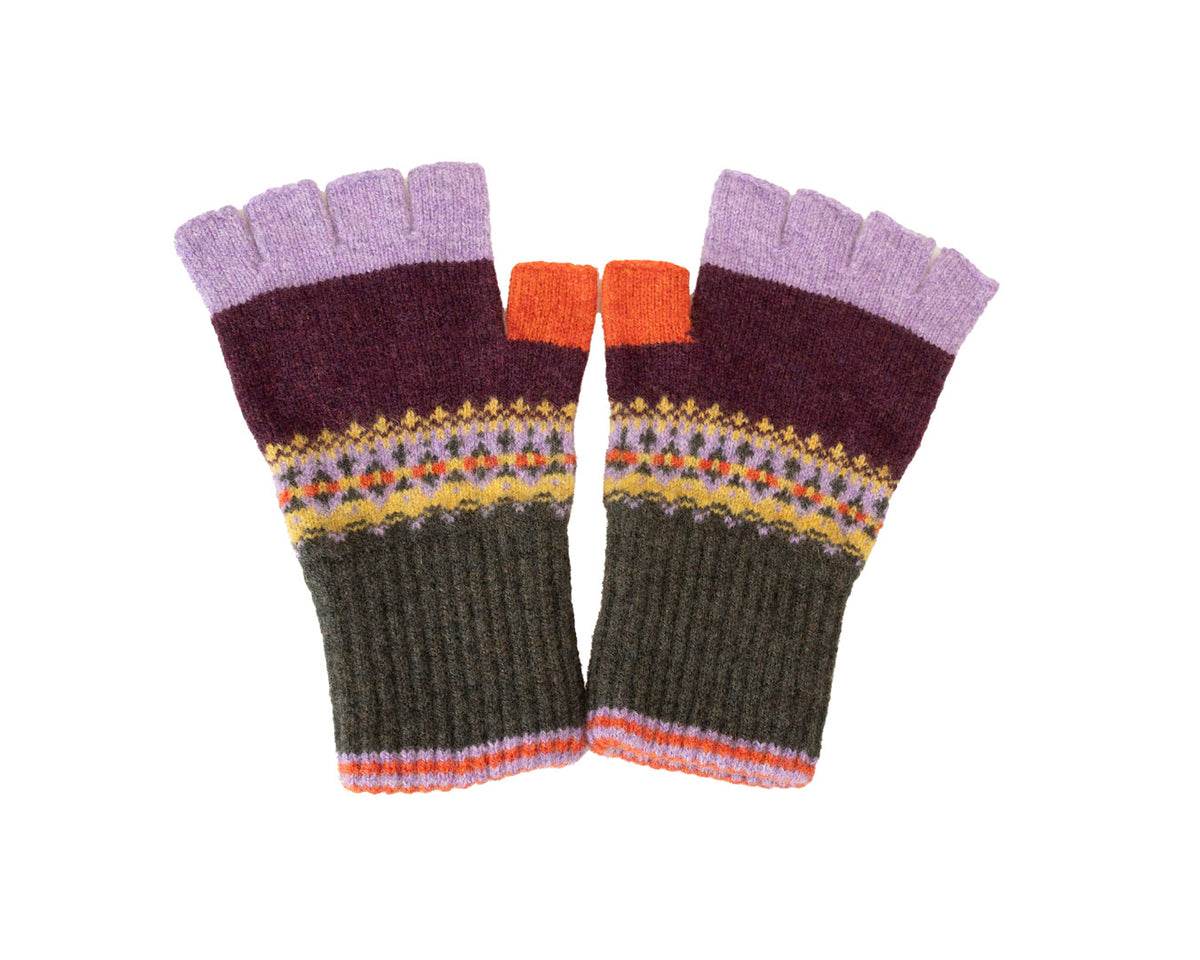 Alloa Fingerless Gloves | Copperland Fairisle