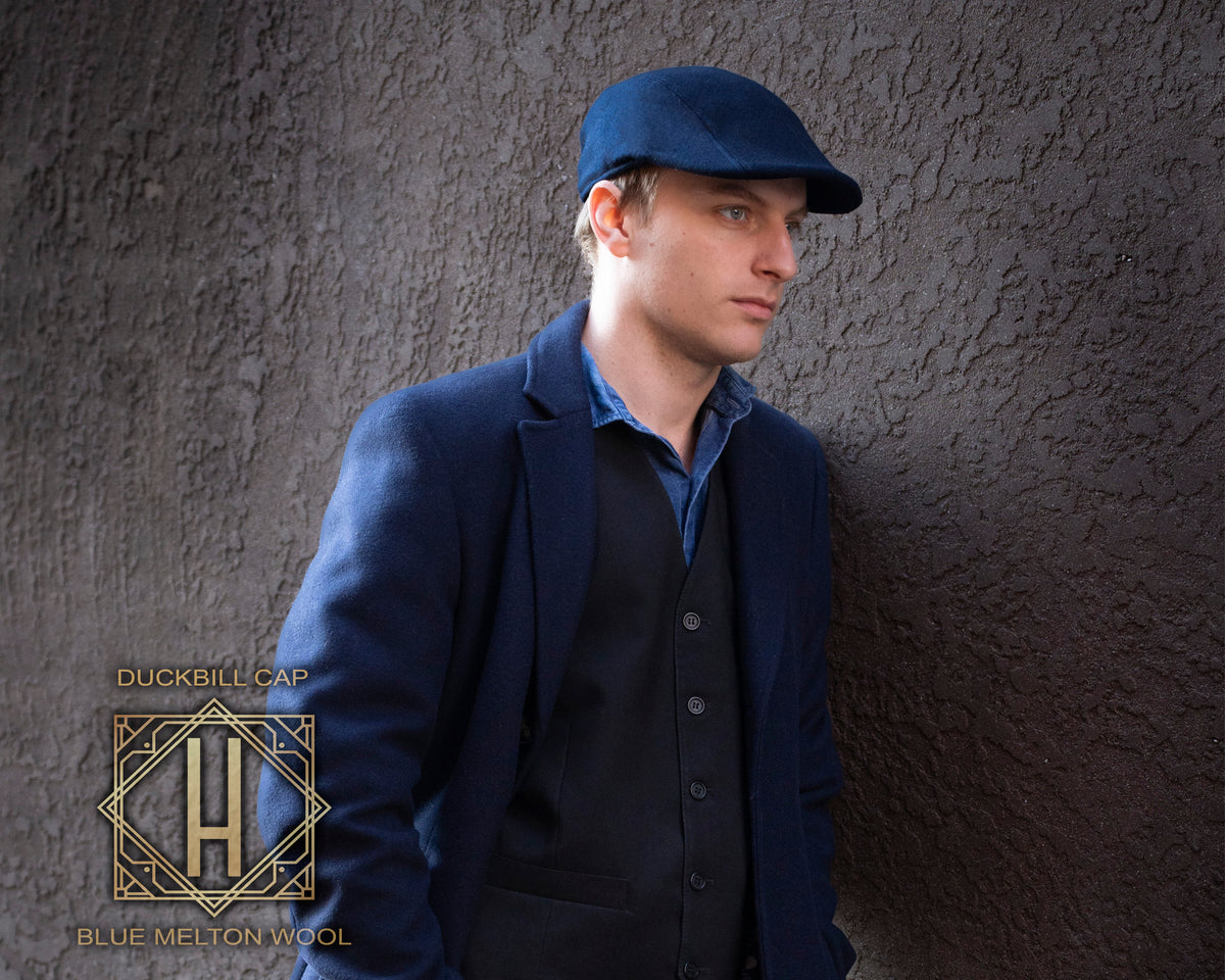 Hills Hats, Duckbill Cap | Melton Wool, - ©The Hattery Katoomba