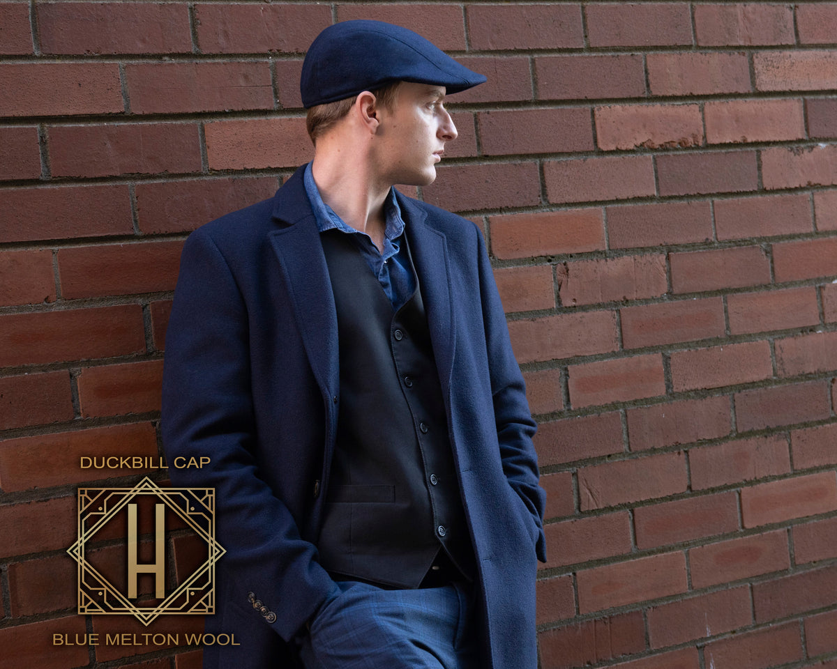 Hills Hats, Duckbill Cap | Melton Wool, - ©The Hattery Katoomba