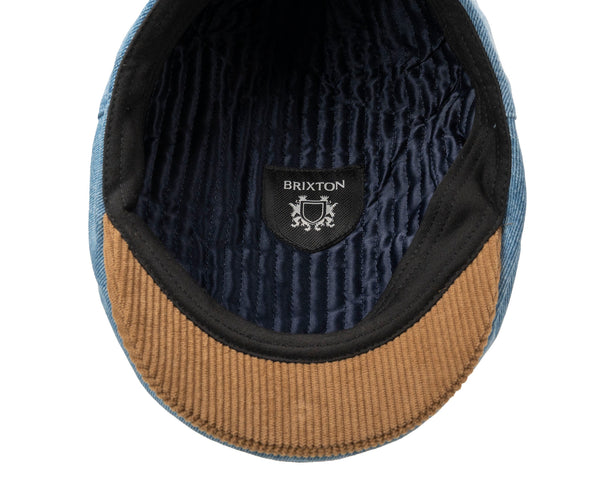 Brixton Hooligan Cap Denim Corduroy The Hattery - Main Image