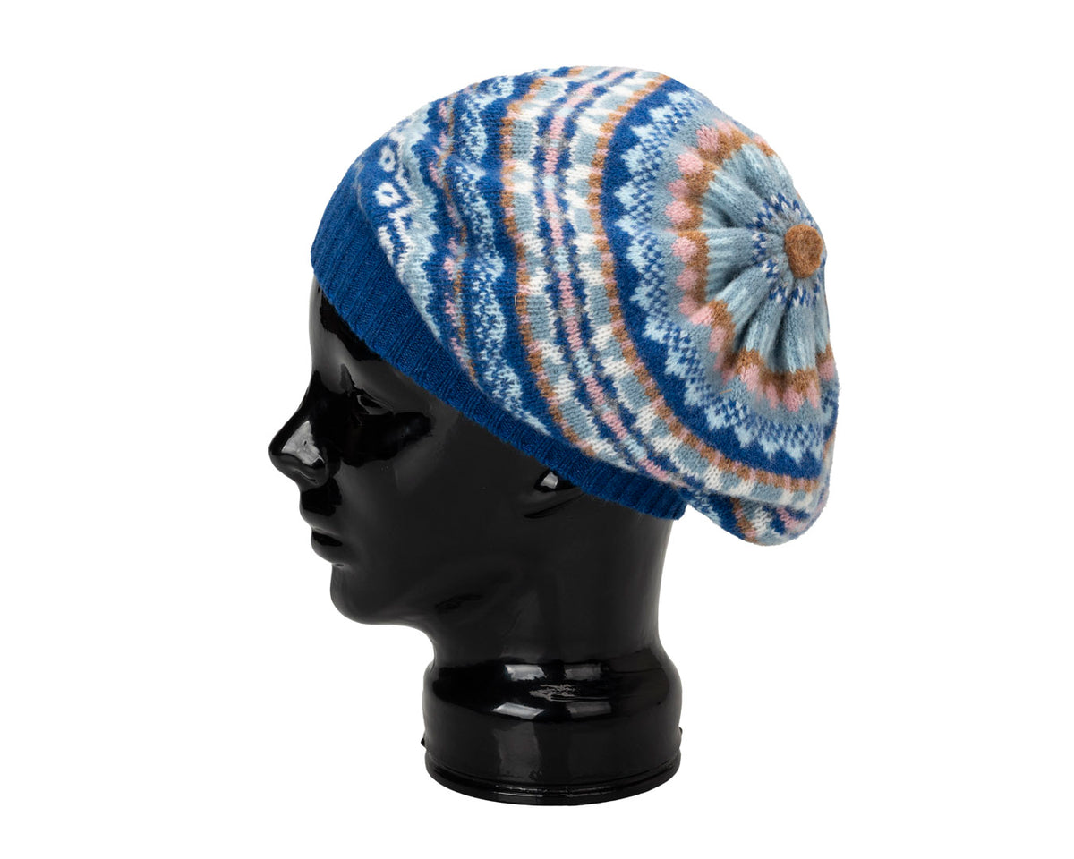 Alloa Beret | Dew Fairisle