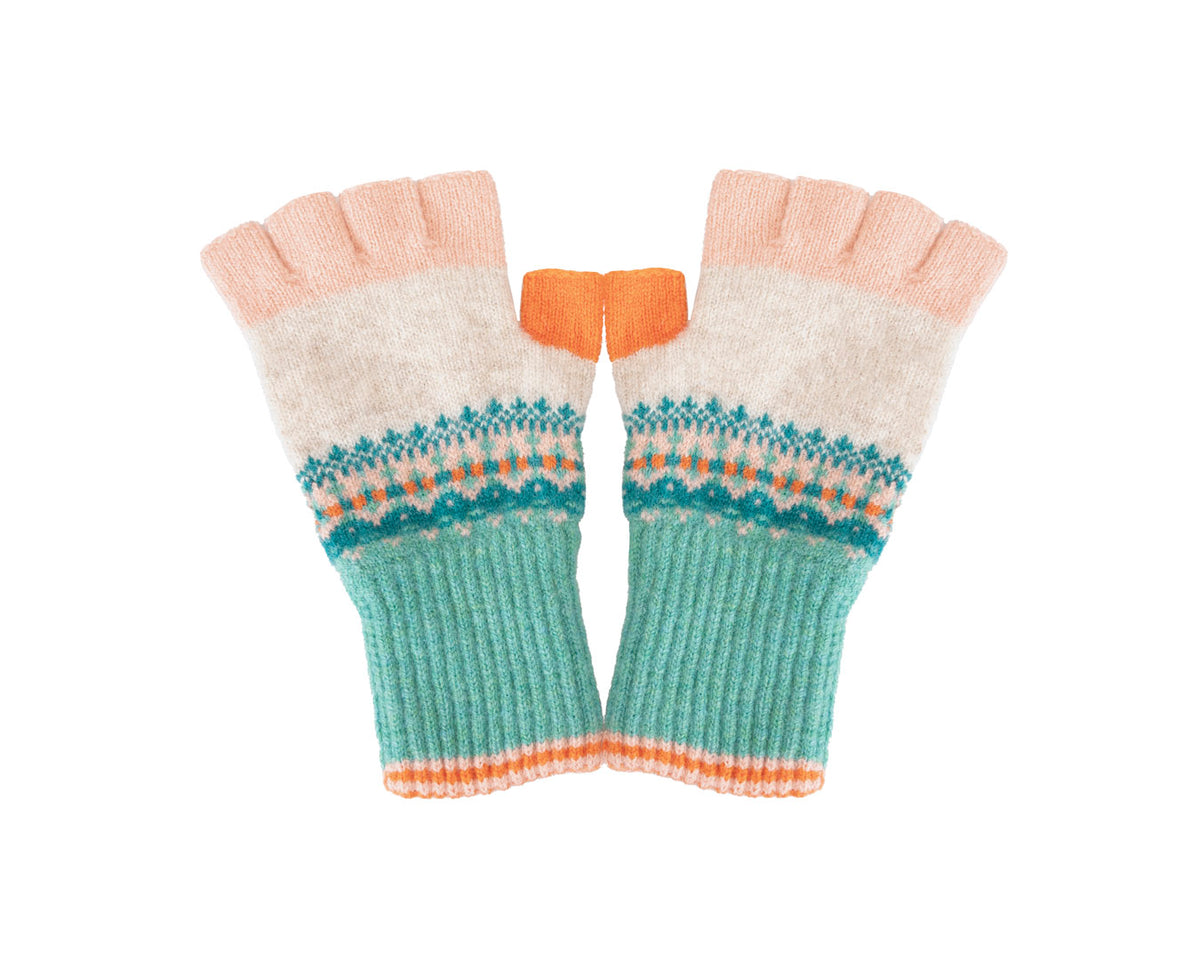 Alloa Fingerless Gloves | Elder Fairisle