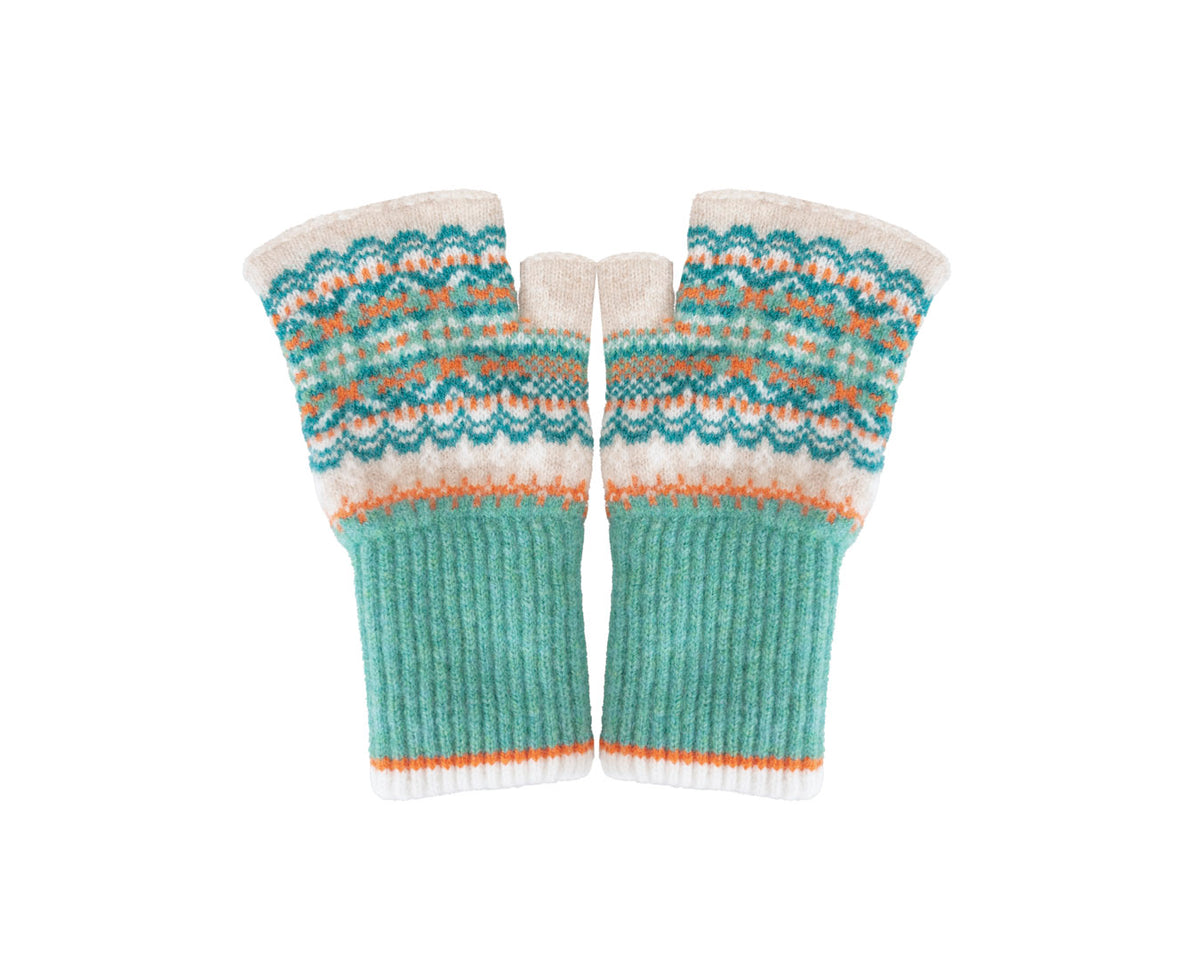 Alloa Open Mitts | Elder Fairisle