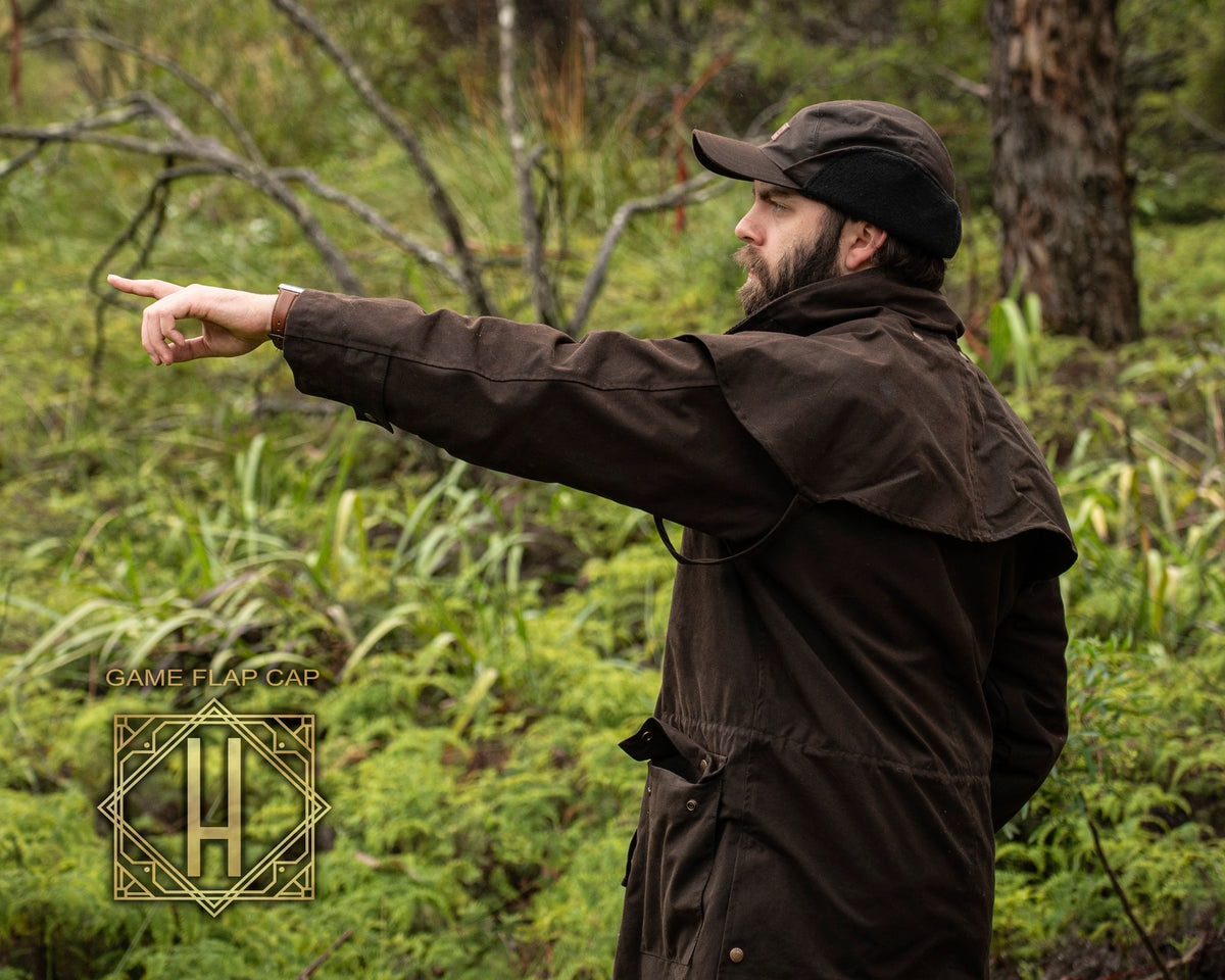 Hills Hats, Game Flap Cap, - ©The Hattery Katoomba    