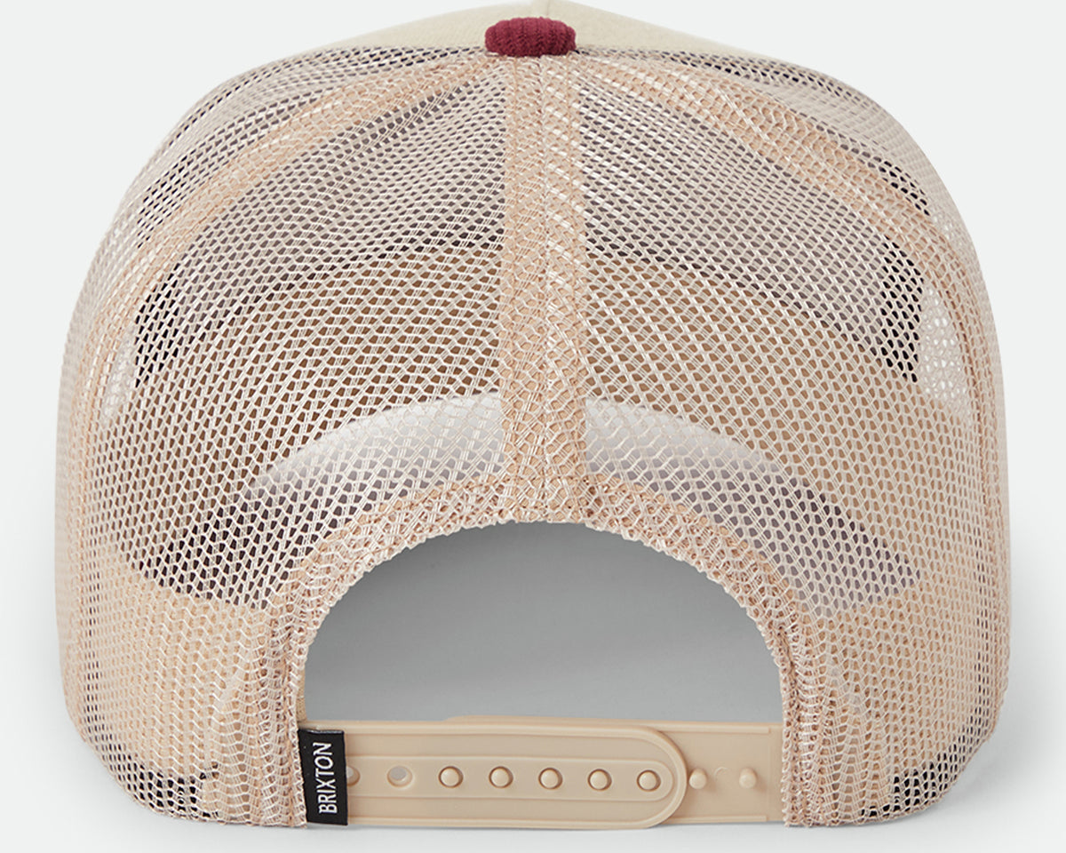 Hubal Trucker Snapback | Oatmeal & Dark Brick Corduroy