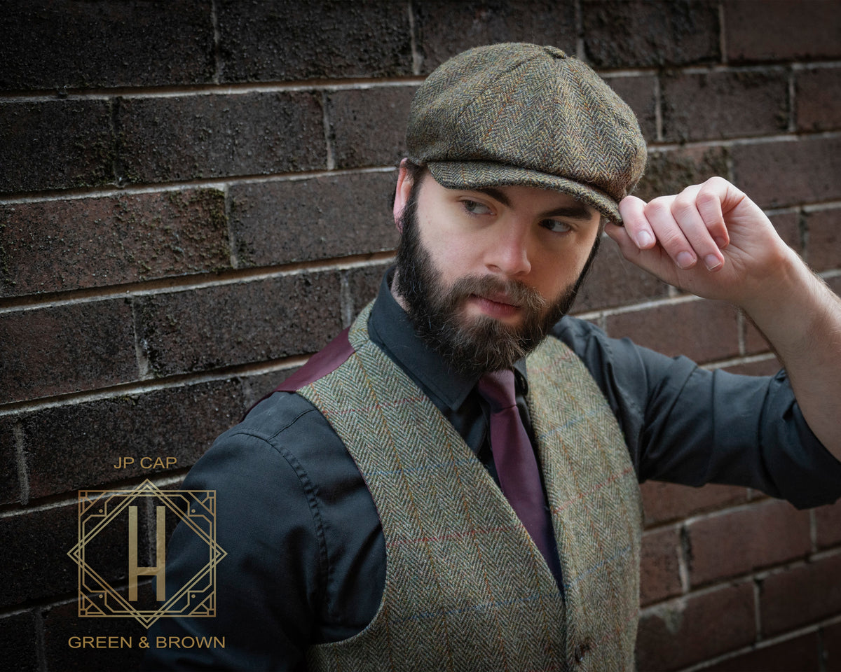 Hanna Hats, JP Cap | Genuine Harris Tweed, - ©The Hattery Katoomba
