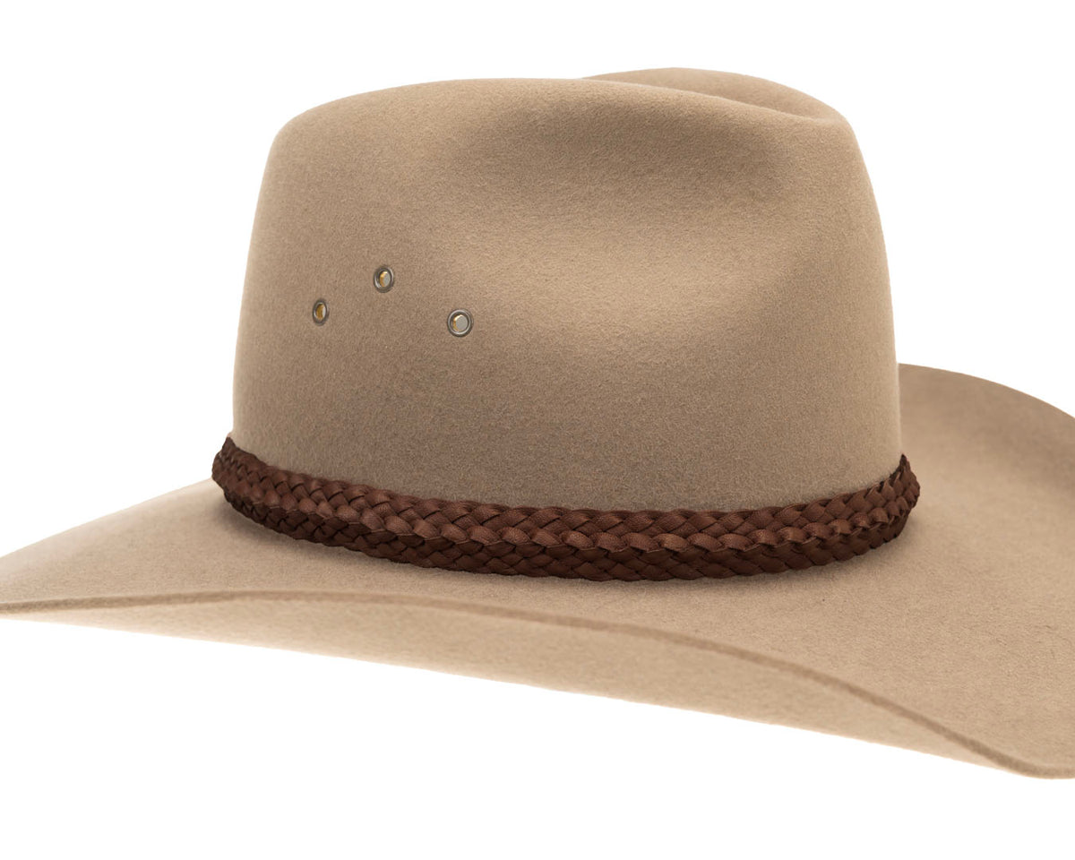 Croc Ridge Leather Hat Band | Chocolate