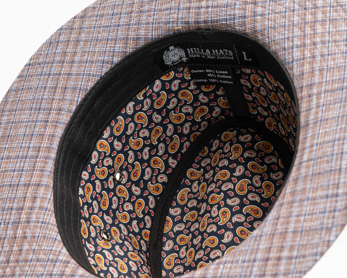 Hills Hats, Summer Trilby | Linen & Cotton, - ©The Hattery Katoomba