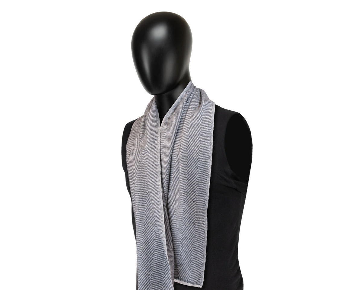 Wentworth Hat Company, Pure Cashmere Scarf | Mistral Herringbone, - ©The Hattery Katoomba