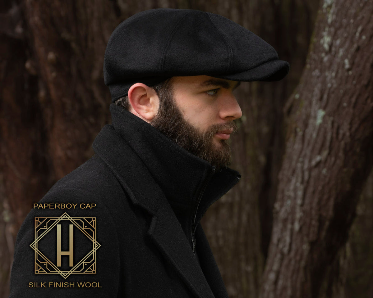 Paper Boy Cap | Silk Finish Wool