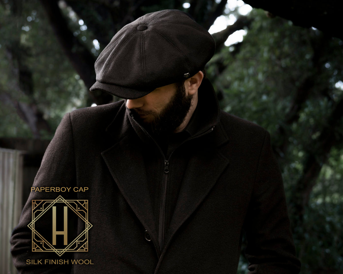 Paper Boy Cap | Silk Finish Wool