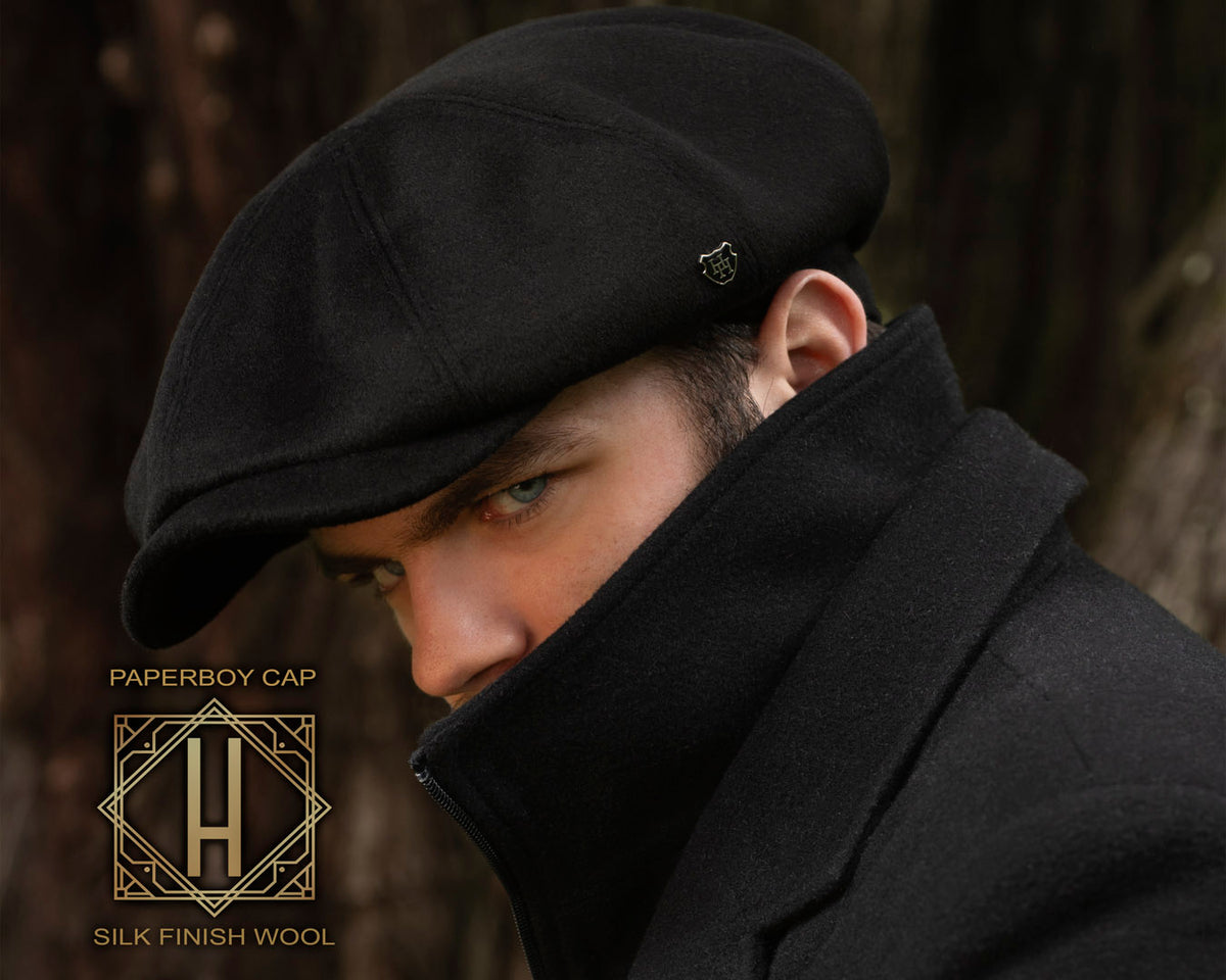 Paper Boy Cap | Silk Finish Wool