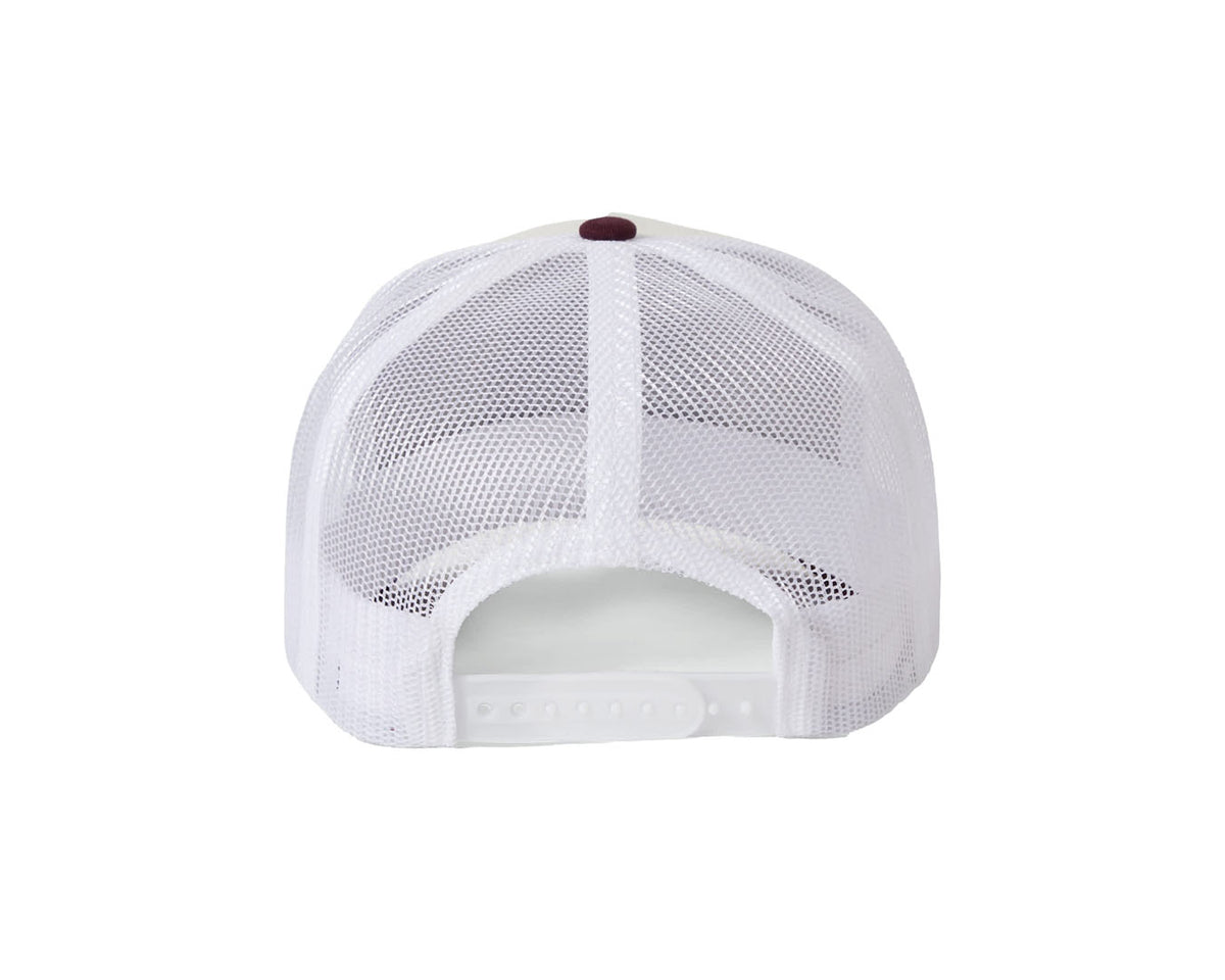 Genuine Quality Trucker Snapback | Off White & Port