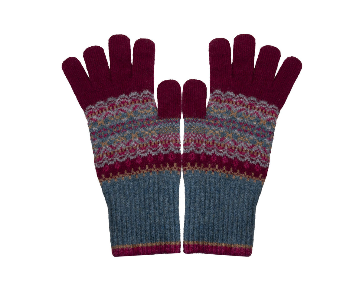 Alloa Gloves | Velvet Fairisle