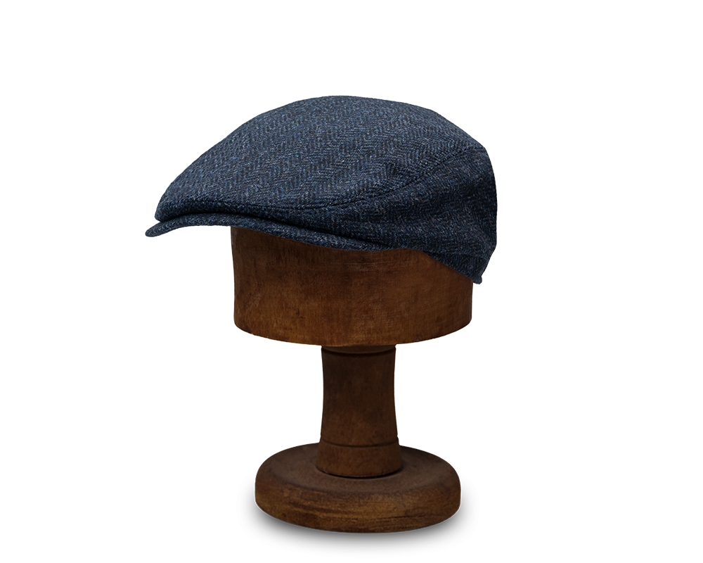 Wentworth Hat Company, The Glenbrook Cap | Navy Castleford Tweed, - ©The Hattery Katoomba