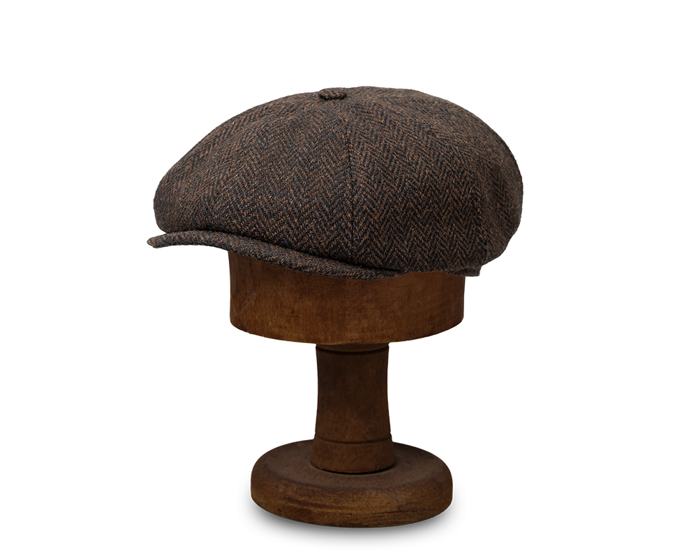 Wentworth Hat Company, The Katoomba Cap | Brown Harris Tweed, - ©The Hattery Katoomba