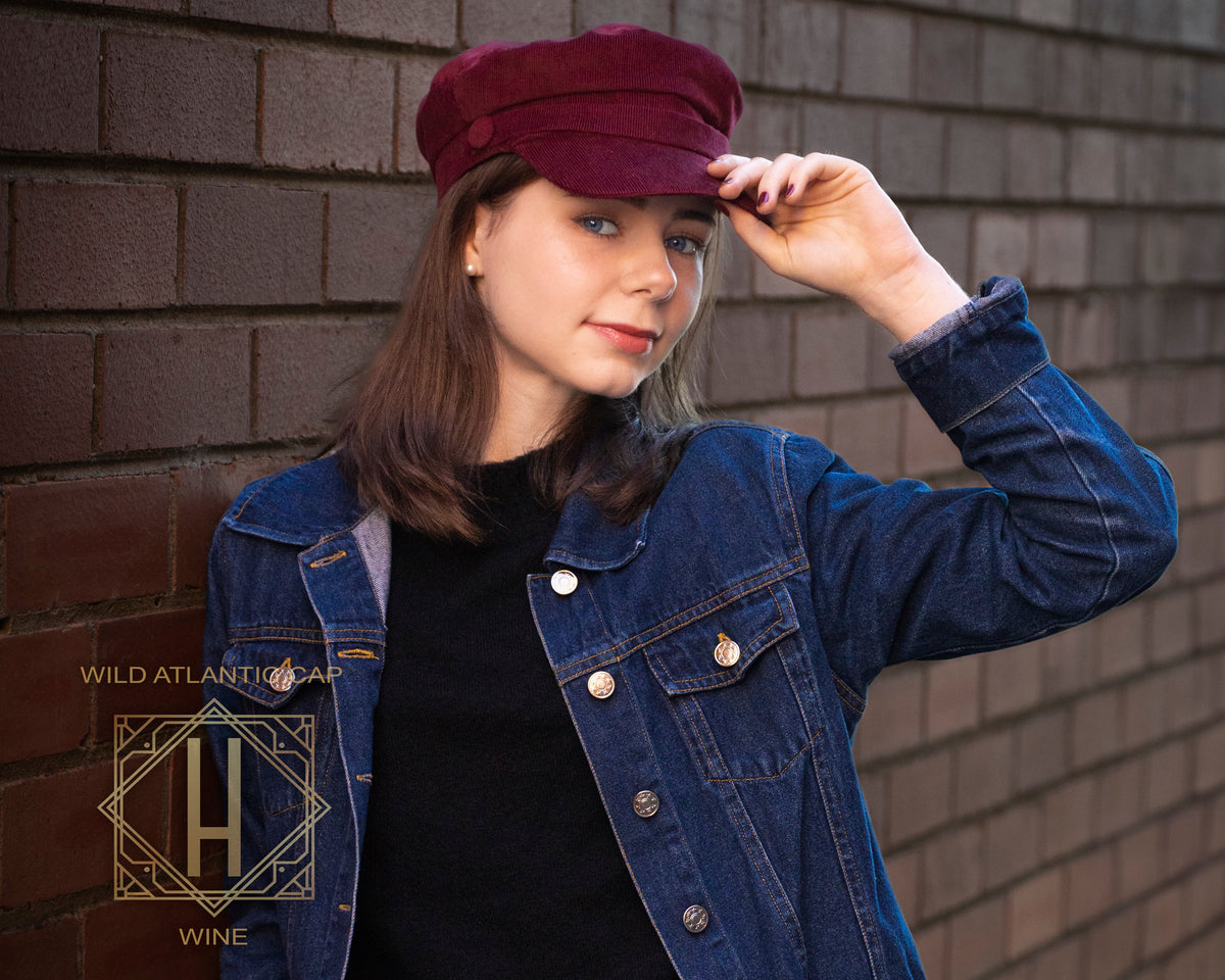 Hanna Hats, Wild Atlantic Cap | Corduroy, - ©The Hattery Katoomba