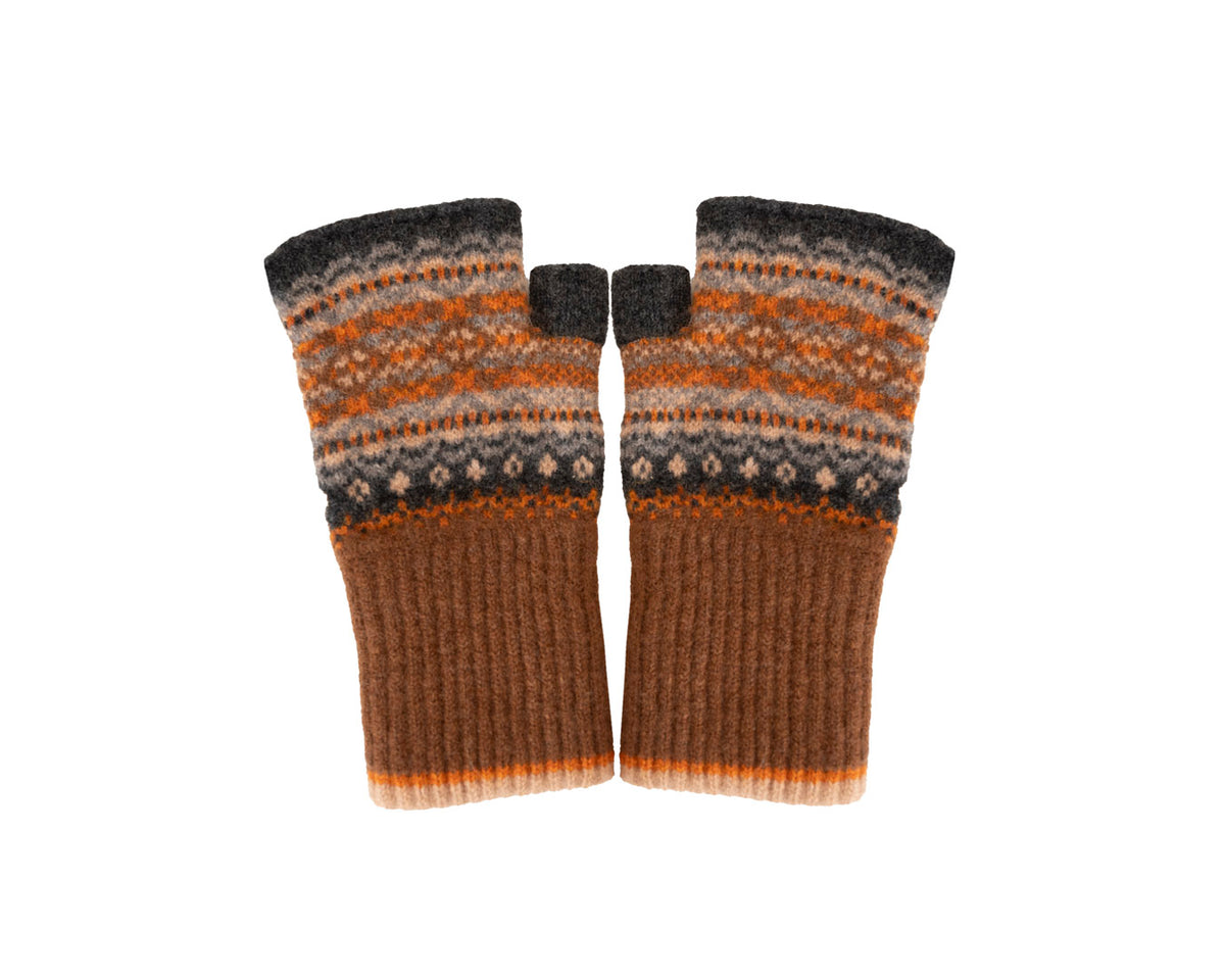 Alloa Open Mitts | Winter Fairisle