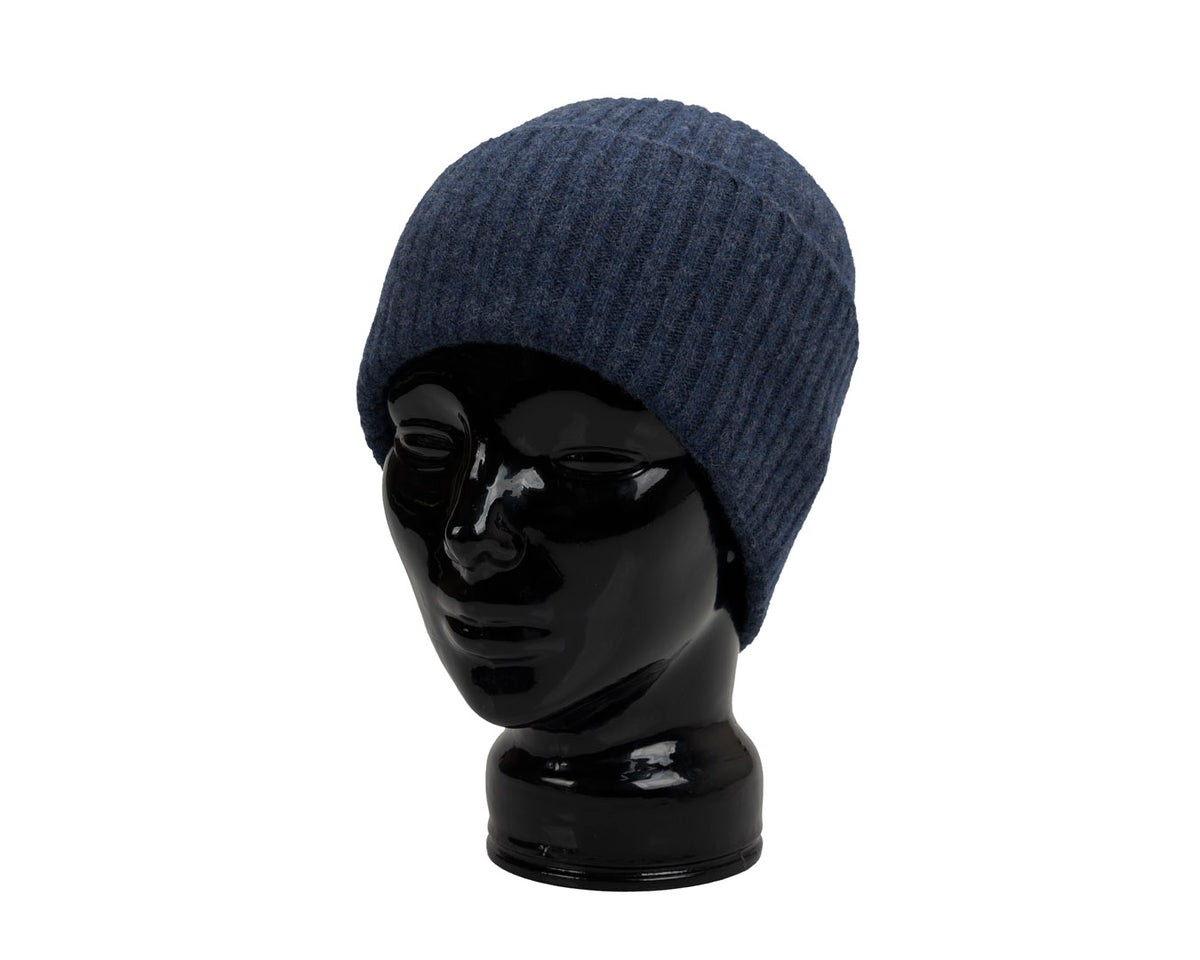 Classic Rib Beanie | Fine Lambswool