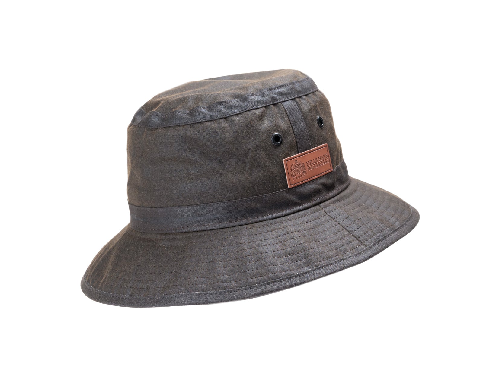 Hills Hats, Waxed Cotton Bucket Hat, - ©The Hattery Katoomba