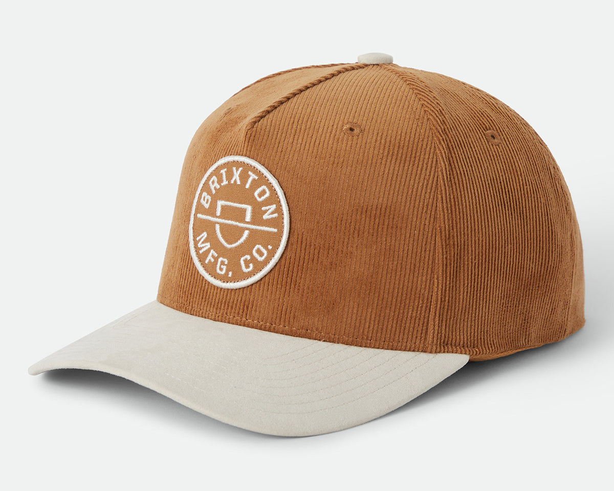 Crest Trucker Snapback | Dusted Ochre Corduroy