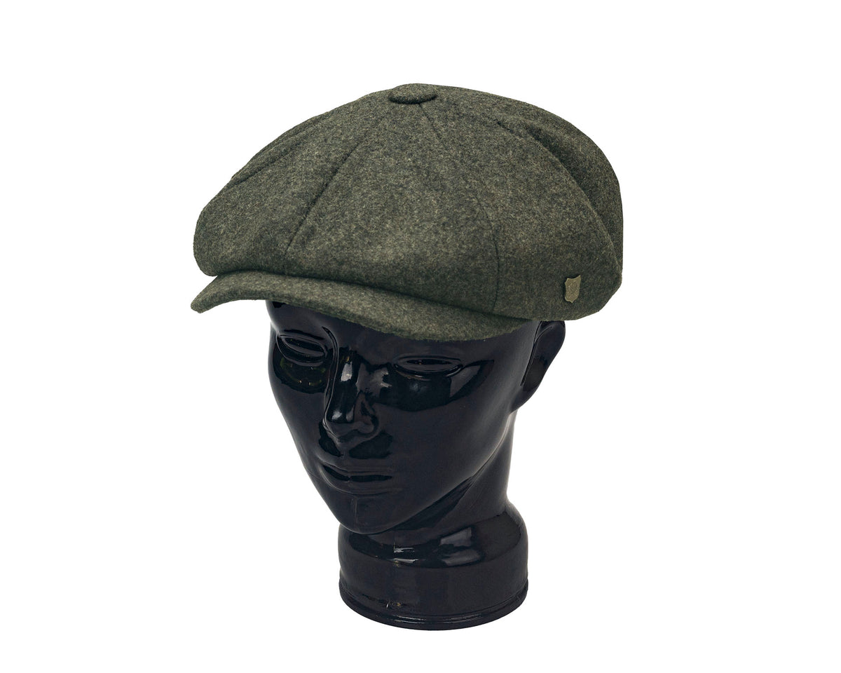 Alfie Cap | Loden Melton Wool