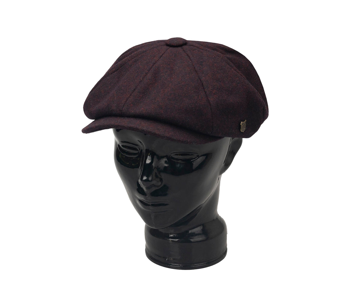 Alfie Cap | Merlot Melton Wool