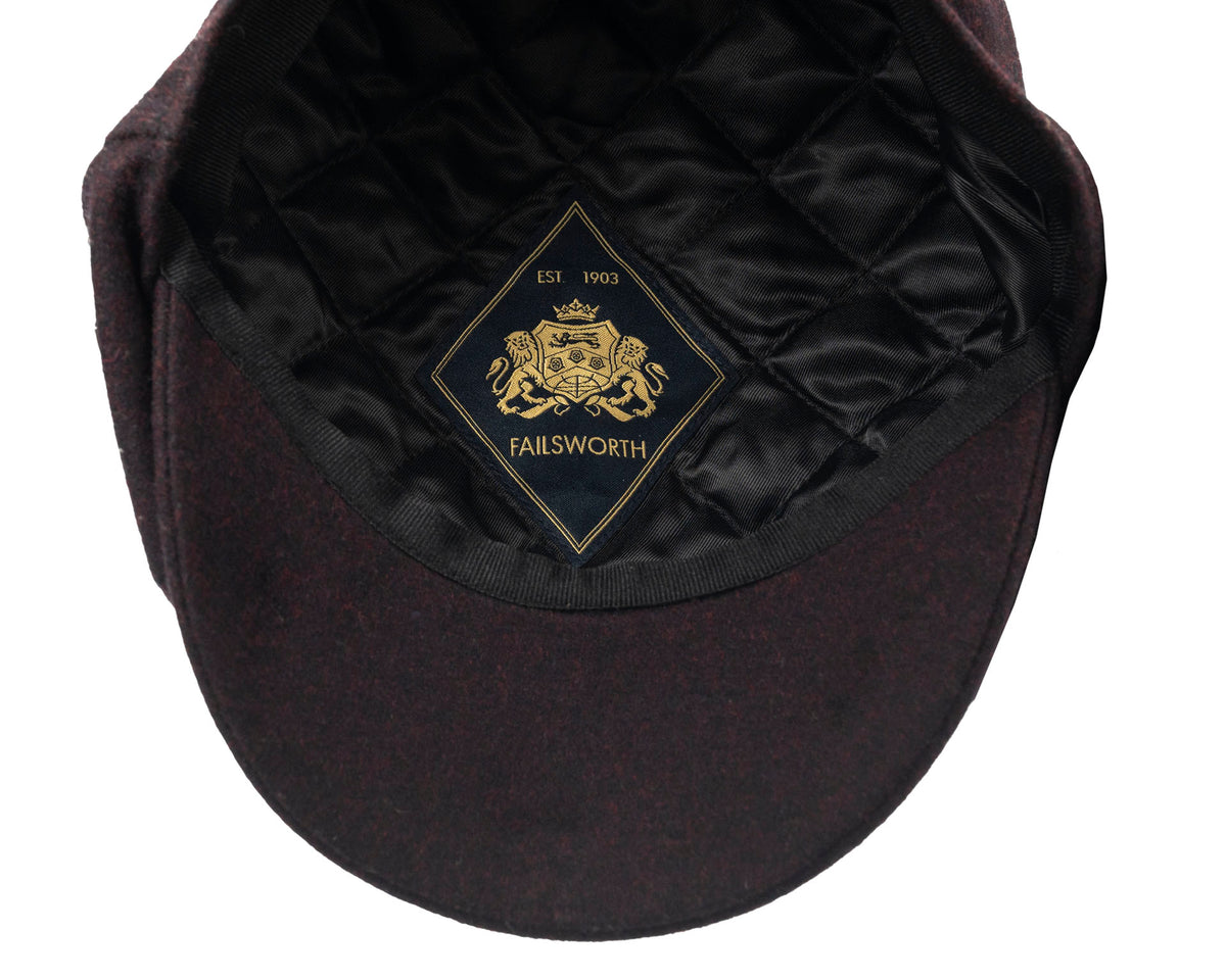 Alfie Cap | Merlot Melton Wool