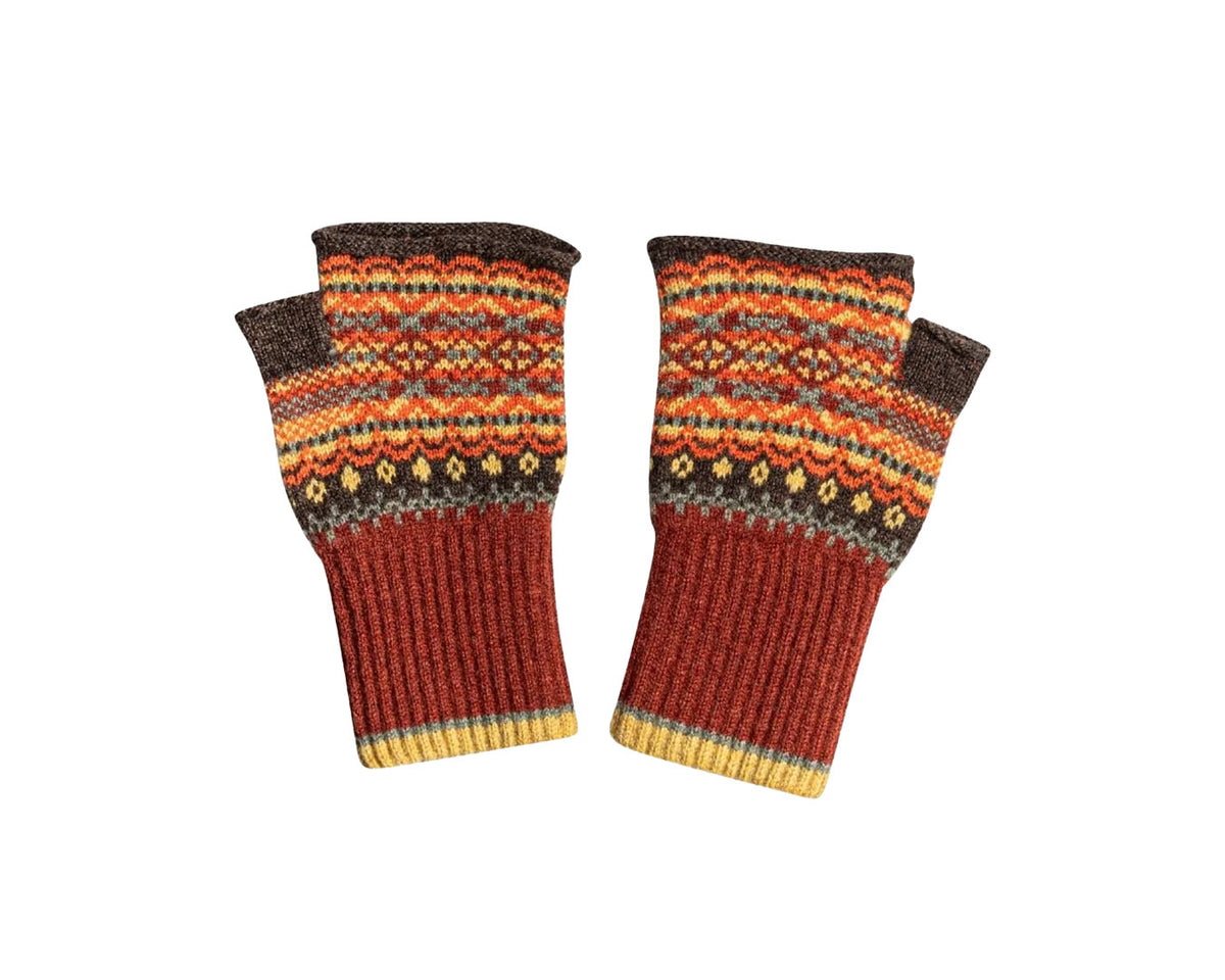 Alloa Open Mitts | Braemar Oakley Fairisle