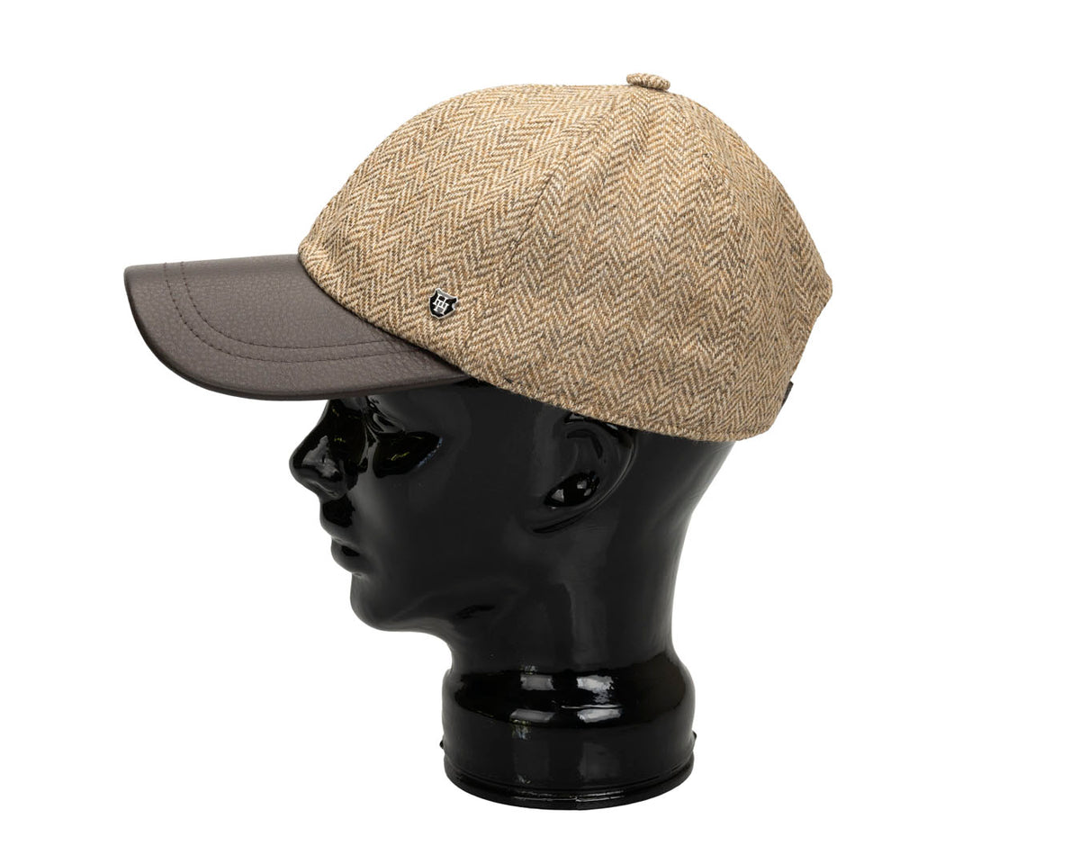 Premium Baseball Cap | Brown Castleford Tweed