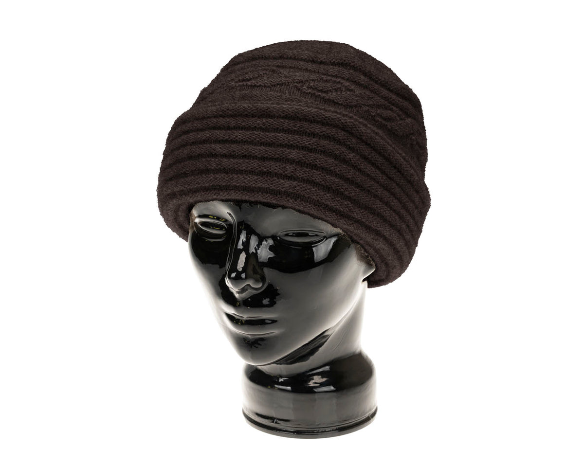 Ribbed Cloche Hat