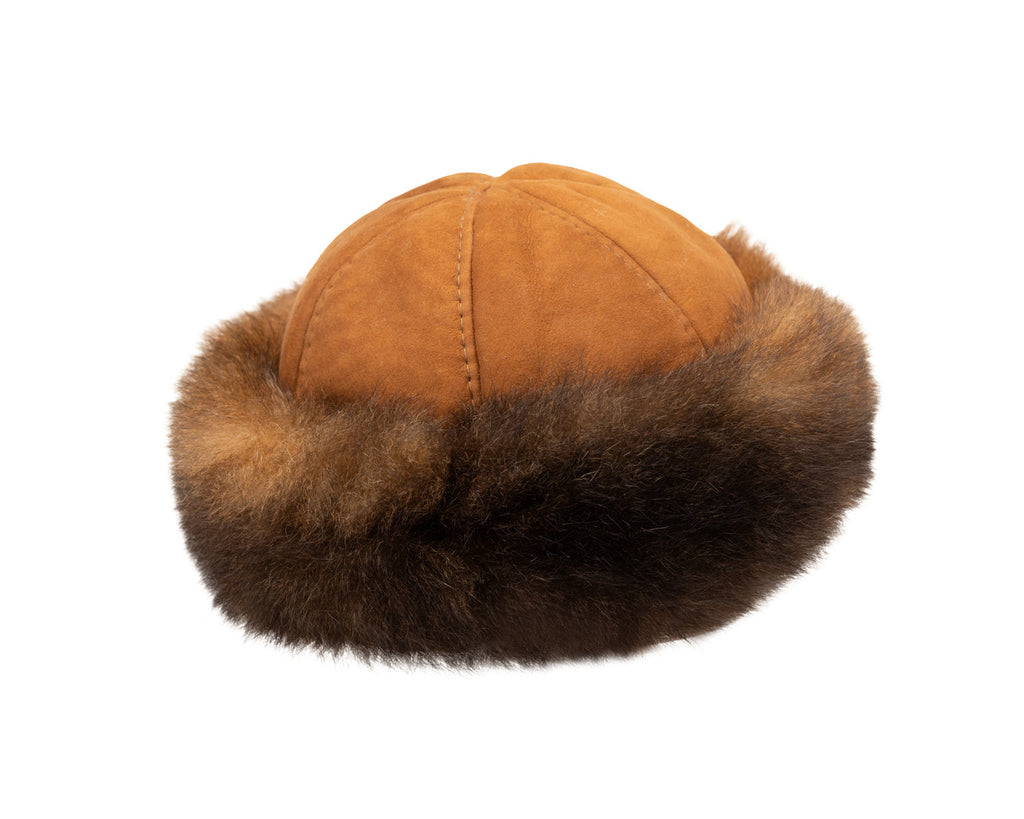 Classic Natural Fur Hat | Camel Crown - The Hattery