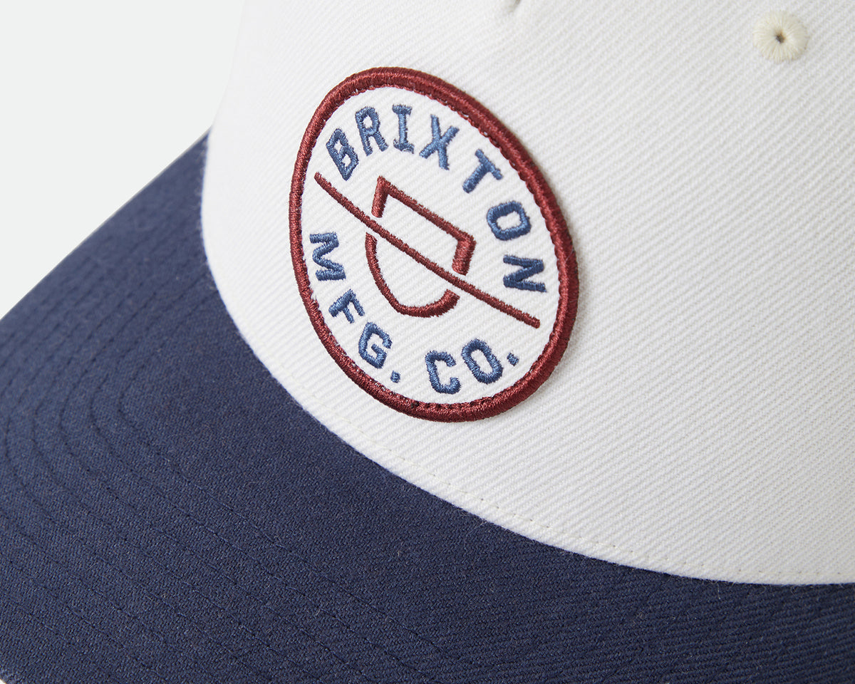 Crest Trucker Snapback | Wax Paper & Navy