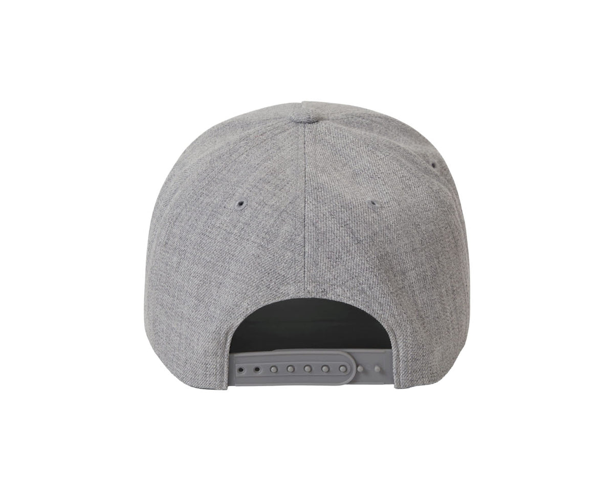 Crest Trucker Snapback | Light Heather Grey