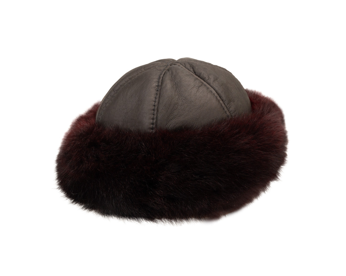 Ruby Fur Classic Ruby Fur Hat | Dark Brown Crown - The Hattery