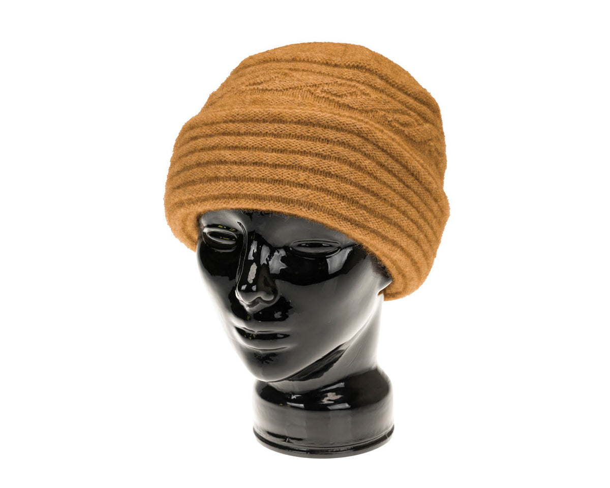 Ribbed Cloche Hat
