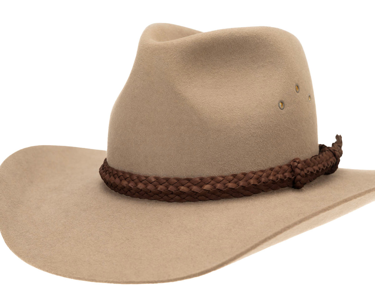 Croc Ridge Leather Hat Band | Chocolate