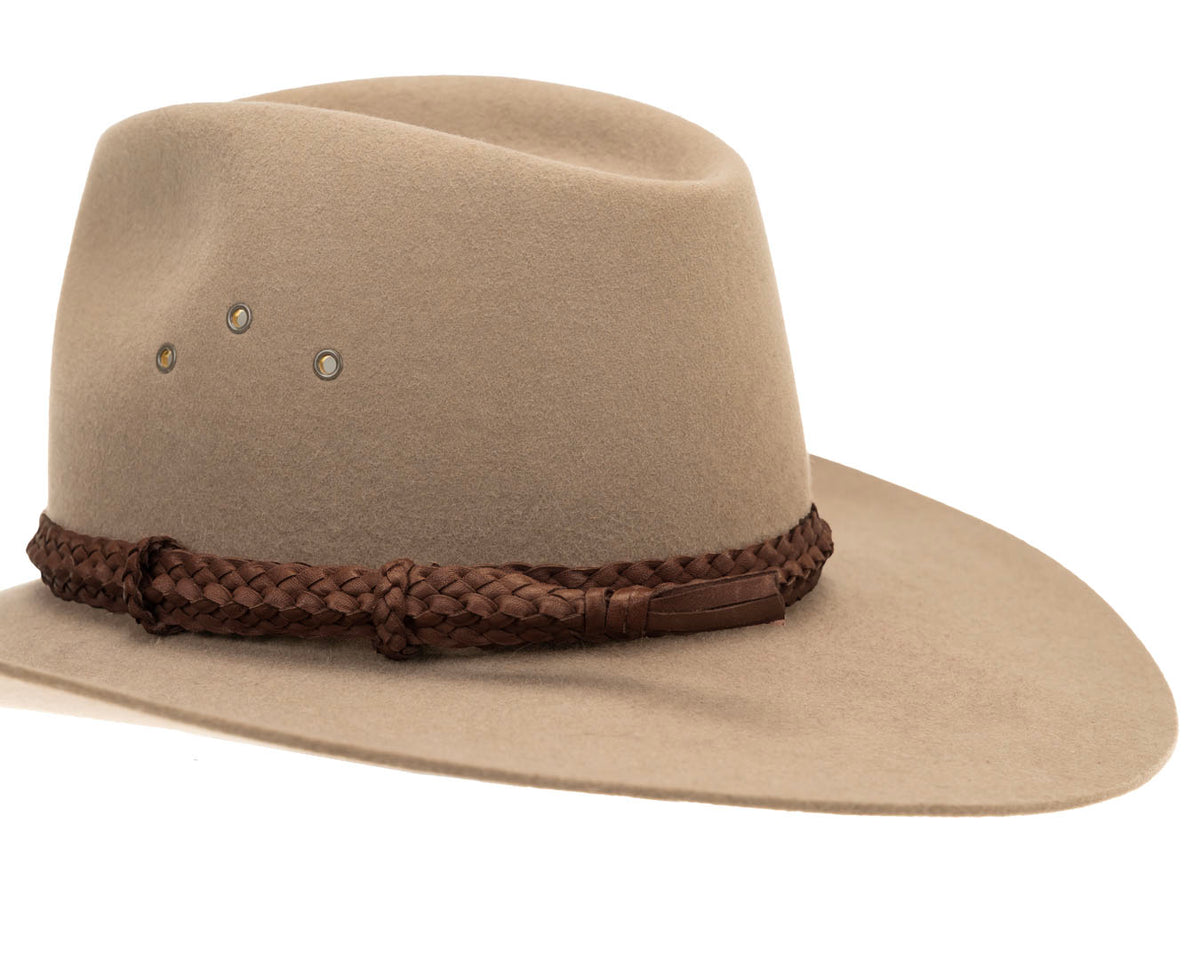 Croc Ridge Leather Hat Band | Chocolate