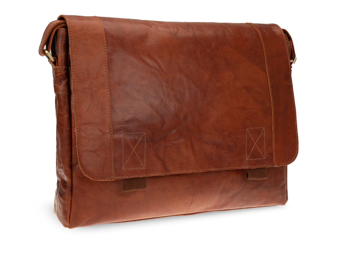 Rugged Hide, Premium Laptop Bag | Brandy Leather, - ©The Hattery Katoomba    