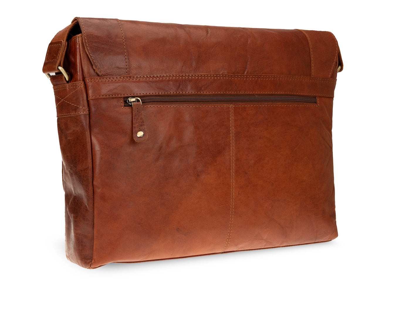 Rugged Hide, Premium Laptop Bag | Brandy Leather, - ©The Hattery Katoomba    