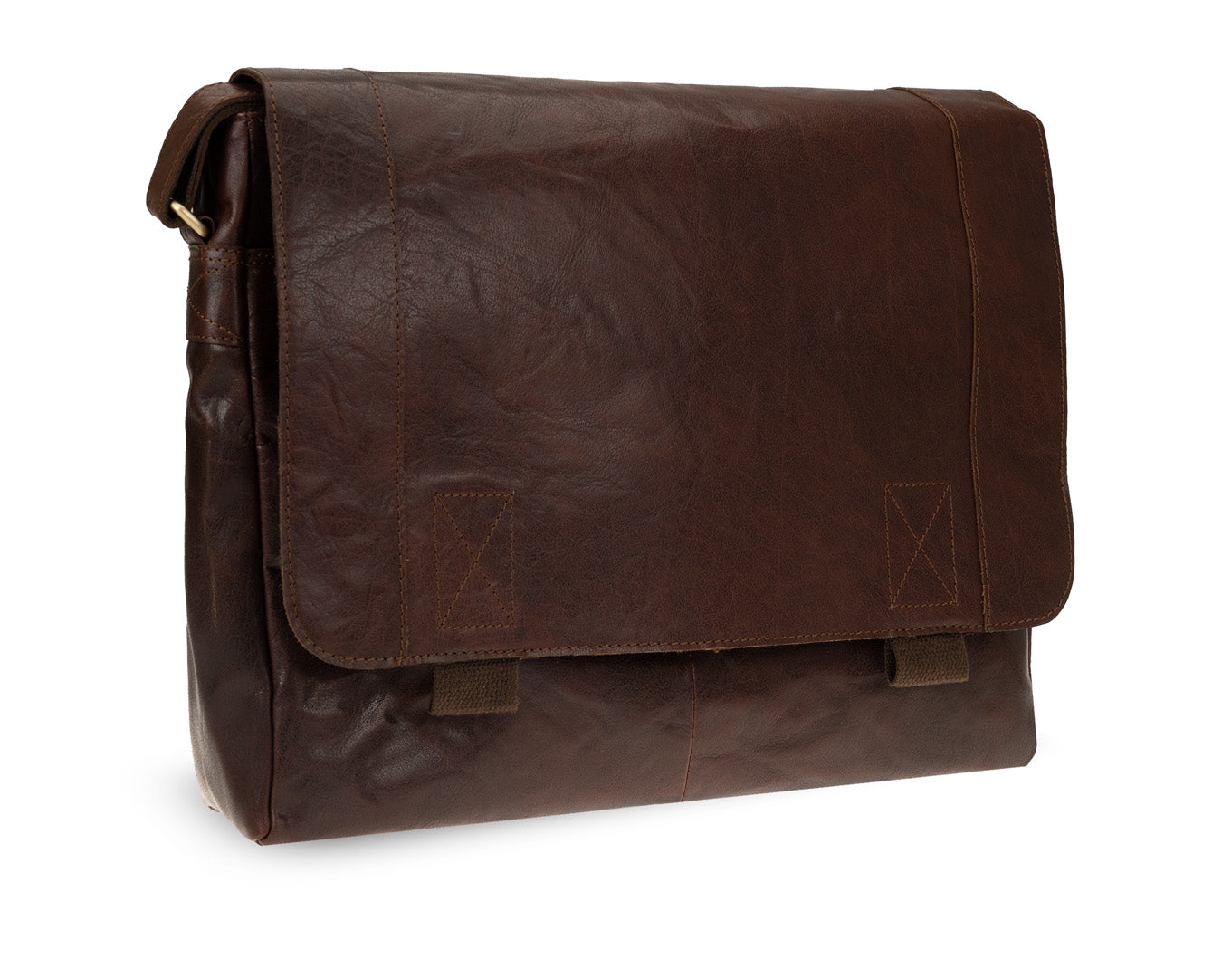 Rugged Hide, Premium Laptop Bag | Brown Leather, - ©The Hattery Katoomba    