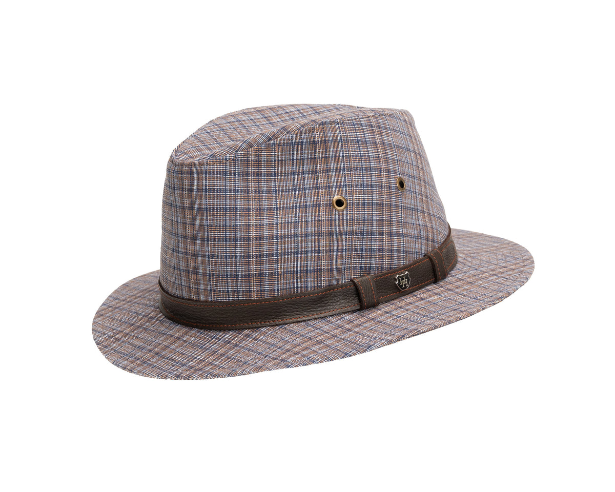 Hills Hats, Summer Trilby | Linen &amp; Cotton, - ©The Hattery Katoomba    
