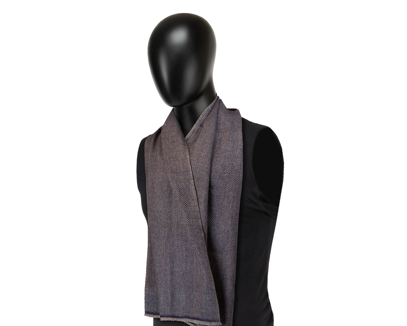 Wentworth Hat Company, Pure Cashmere Scarf | Royal Herringbone, - ©The Hattery Katoomba    
