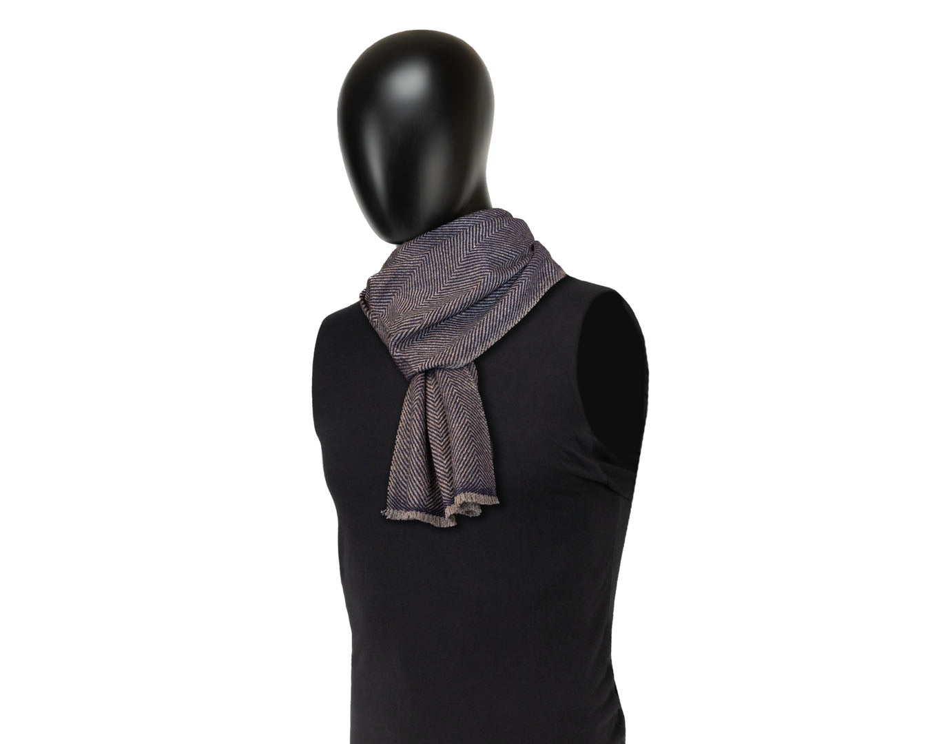 Wentworth Hat Company, Pure Cashmere Scarf | Royal Herringbone, - ©The Hattery Katoomba    