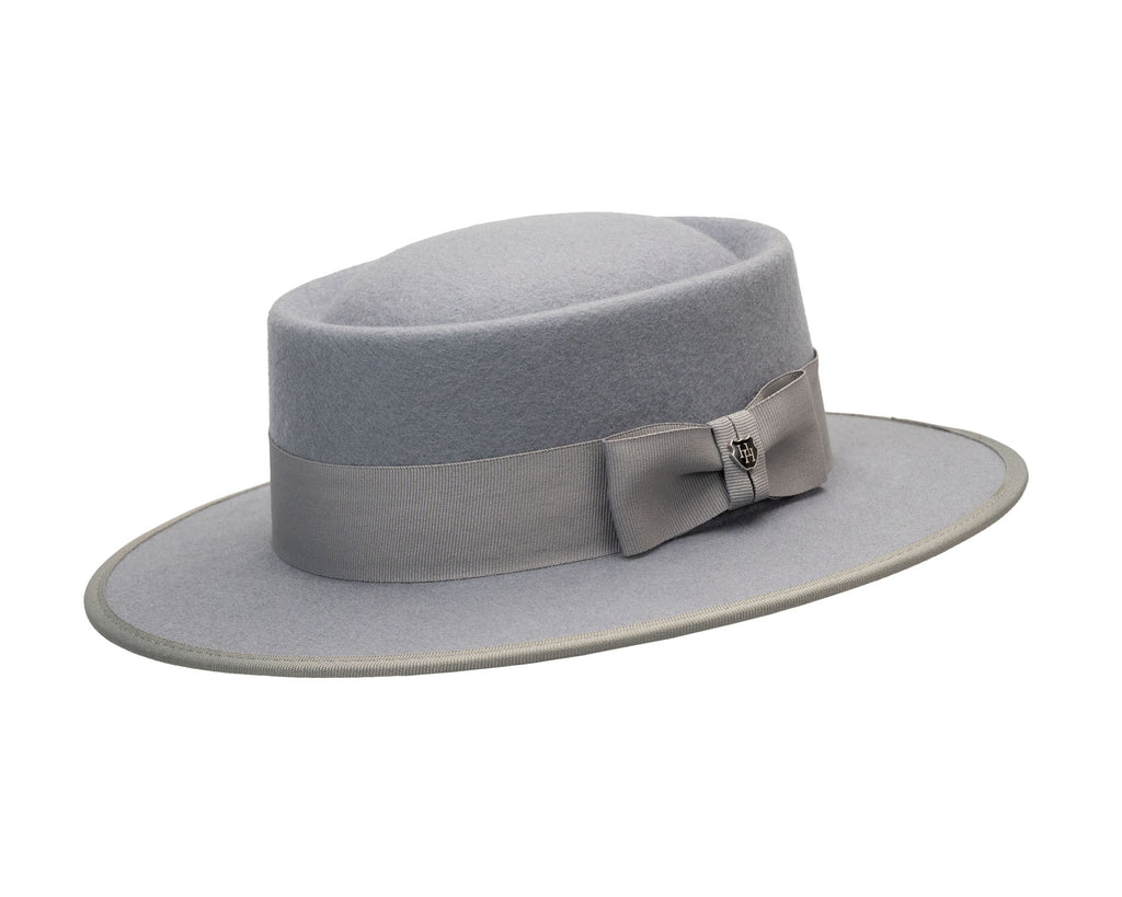 Portuguese Riding Hat Dove Grey The Hattery - Main Image